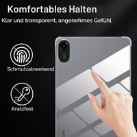 Husă din silicon zZjoOoj pentru tabletă Xiaomi Redmi Pad 2 (2025) de 11 inchi, husă de protecție ultra-subțire, ușoară, din TPU, rezistentă la șocuri, transparentă 3