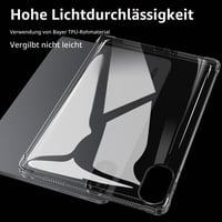Husă din silicon zZjoOoj pentru tabletă Xiaomi Redmi Pad 2 (2025) de 11 inchi, husă de protecție ultra-subțire, ușoară, din TPU, rezistentă la șocuri, transparentă 2
