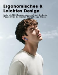 Bezdrôtové slúchadlá ZZU Balu Bluetooth 5.4, 4 mikrofóny s potlačením hluku ENC, LED displej, 48-hodinová výdrž batérie, HiFi hlboké basy, vodeodolné športové slúchadlá 3