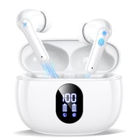 Căști Bluetooth 5.4 ZZU T18 cu 4 microfoane pentru anularea zgomotului ENC și autonomie de 48 de ore - alb 1