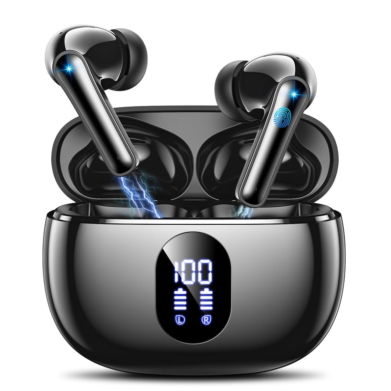 ZZU T18 Bluetooth 5.4 in-ear fülhallgató, 4 ENC zajszűrő, 48 órás akkumulátor - fekete