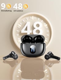 ZZU T18 Bluetooth 5.4 in-ear fülhallgató, 4 ENC zajszűrő, 48 órás akkumulátor - fekete 3