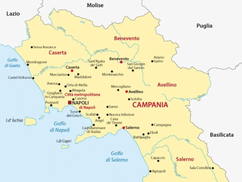 confini della campania