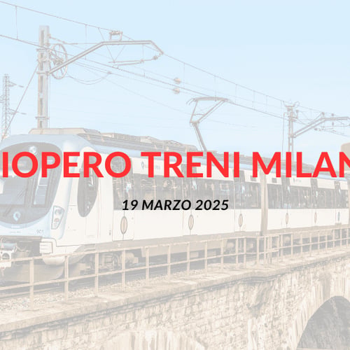 sciopero treni milano 19 marzo 2025