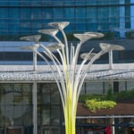 installazione artistica piazza gae aulenti milano