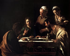 La Cena in Emmaus, Caravaggio Milano