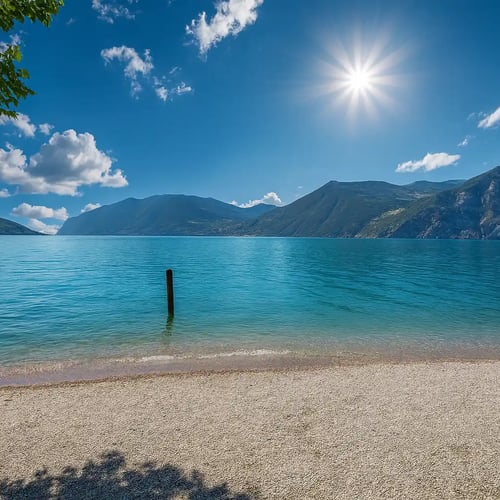 Spiaggia libera Piccola Tahiti a Marone sul Lago D'iseo