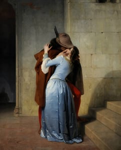 El Beso (Pinacoteca de Brera, Mil&aacute;n, 1859)