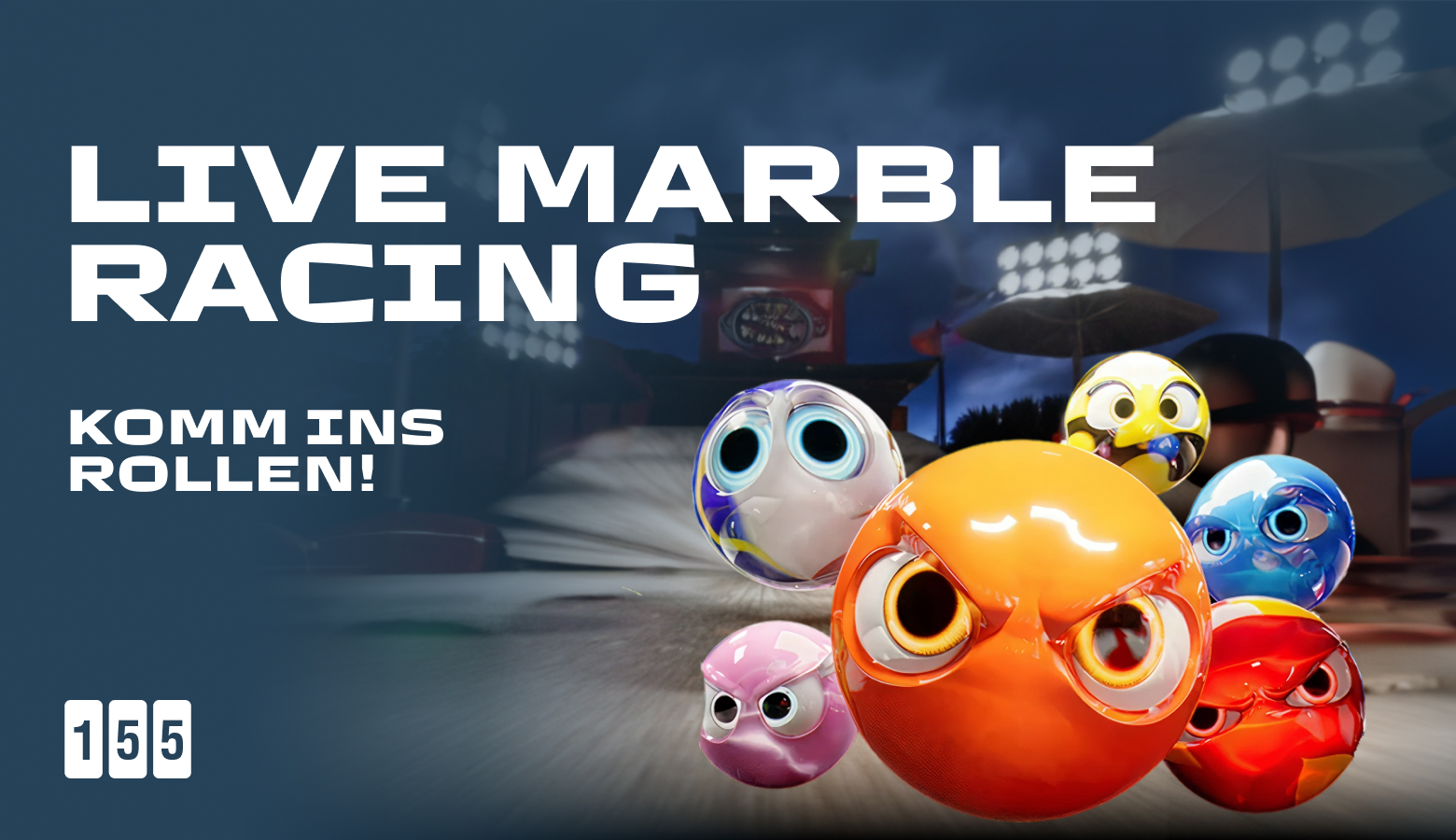 Live marble racing
