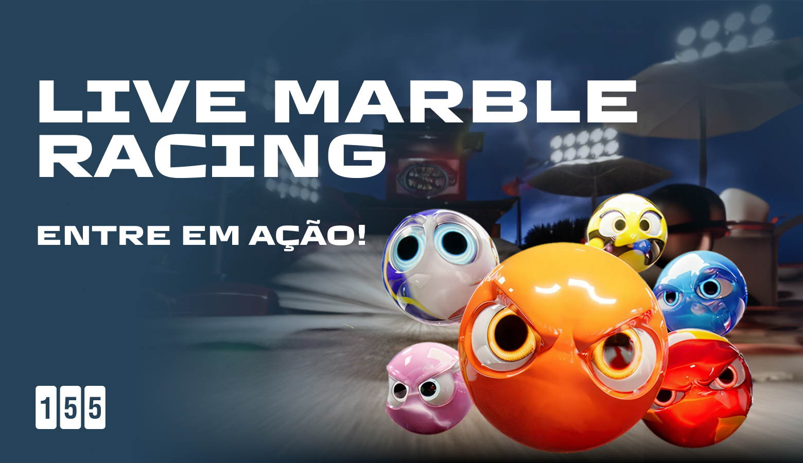 Live marble racing