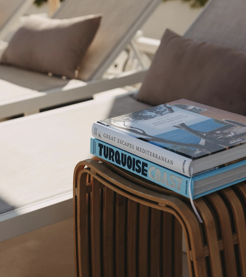 Slow mornings by the pool