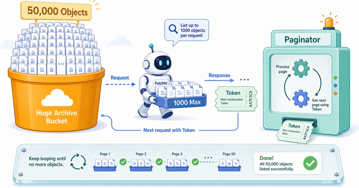 Paginating S3 Objects with boto3 in Python