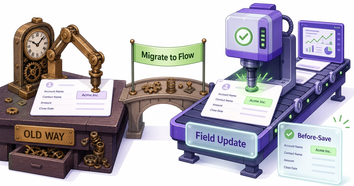 Workflow Field Update in Salesforce: How It Worked and How to Move to Flow