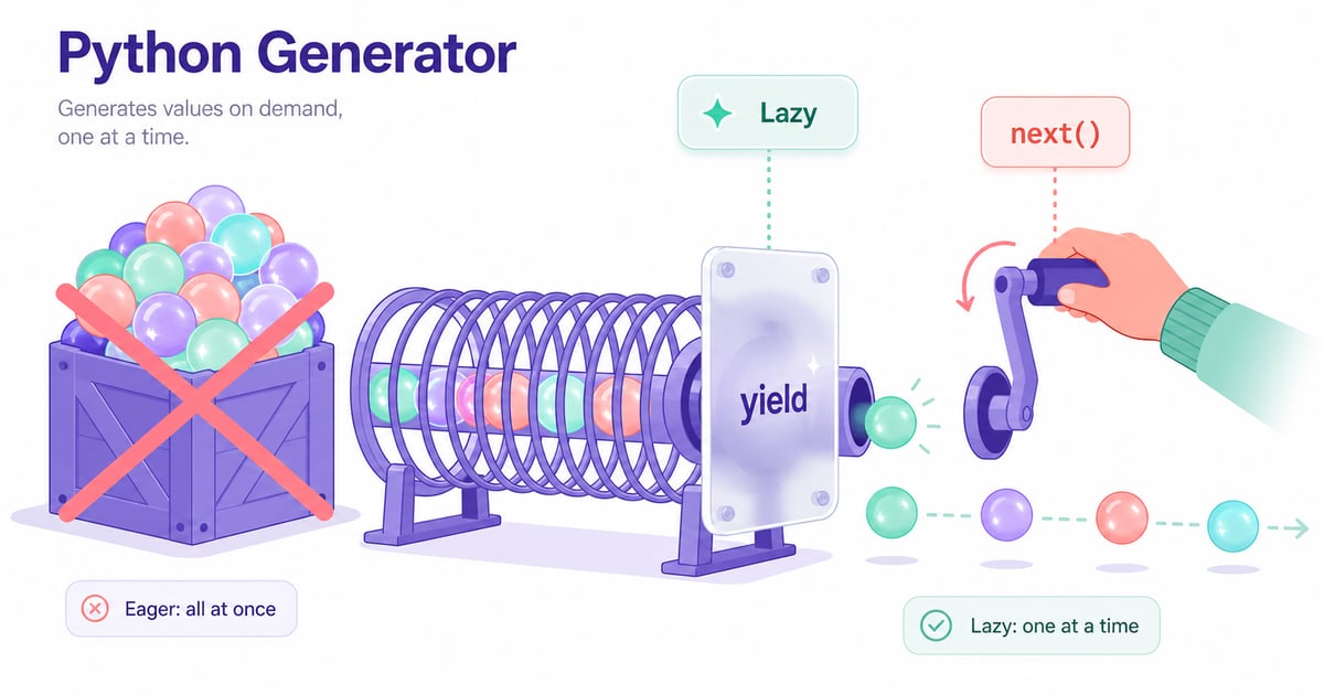 Python yield and Generators: A Practical Guide (3.13)
