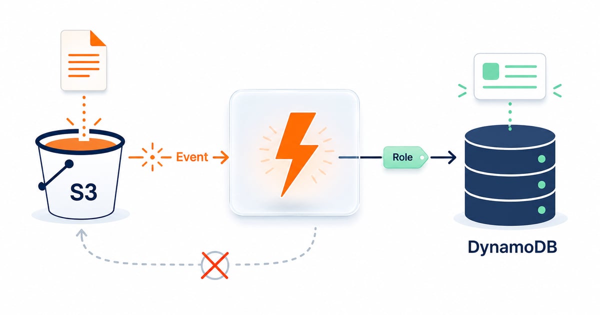 AWS Lambda with S3 and DynamoDB: Event-Driven Pipeline Guide