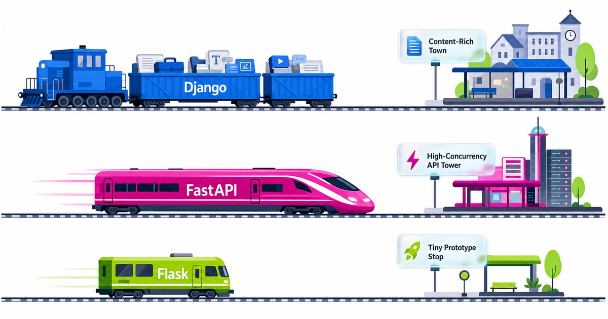 Django vs FastAPI vs Flask: Python Frameworks Compared