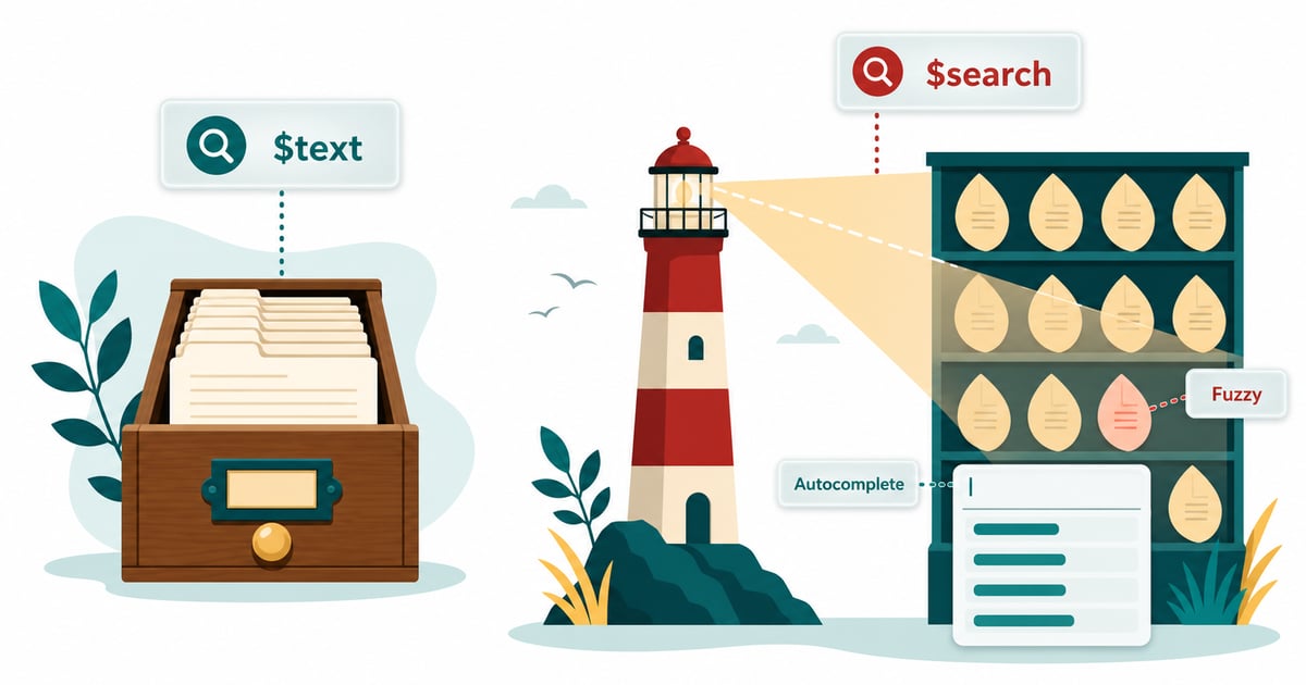 Full-Text Search in MongoDB: Text Indexes & Atlas Search