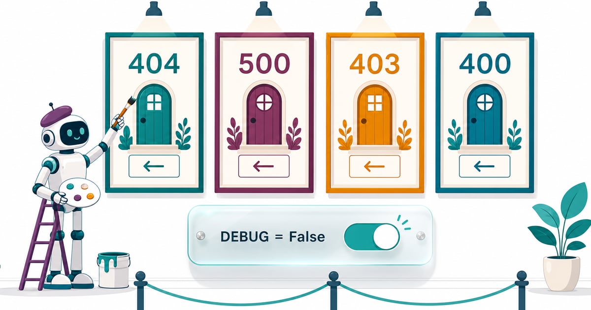 Custom Error Pages in Django (404, 500, 403, 400)