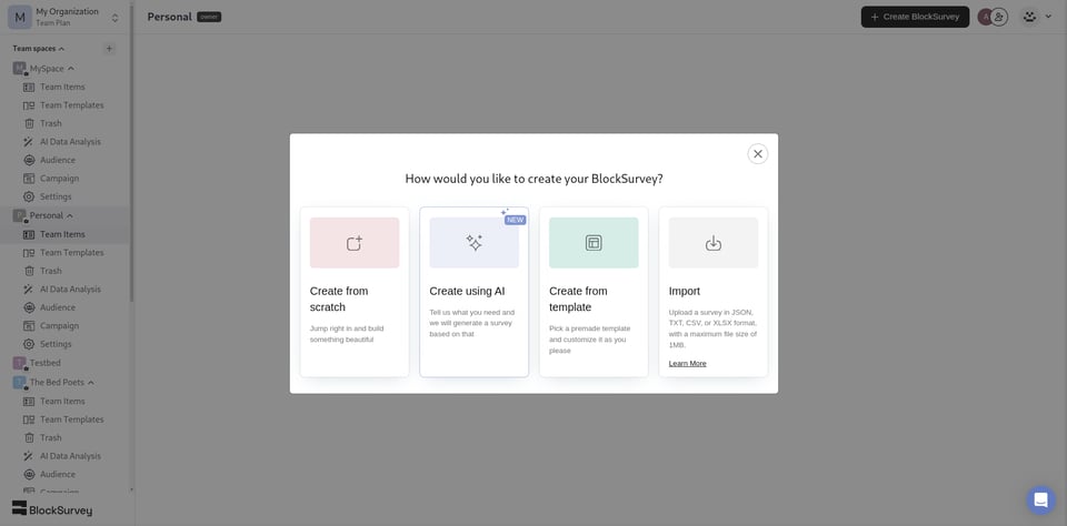 Upload Your Survey