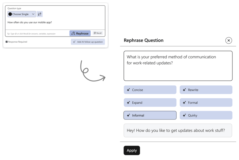 Rephrase with AI