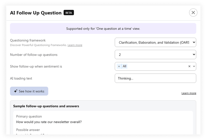 Adaptive Questioning