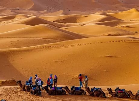 Best 5-Day Desert tour from Marrakech:To Erg Lihoudi & Erg Chigaga Desert Tour