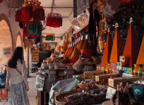 Coastal Morocco: Waves & Market Stalls