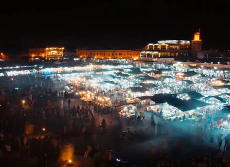 Coastal Morocco: Waves & Market Stalls