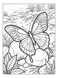Ulysses Butterfly Rests By River