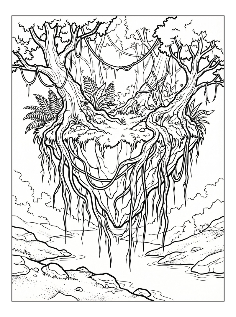 Floating Island Hanging Roots Riverbank