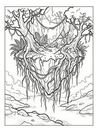 Floating Island Hanging Roots Riverbank
