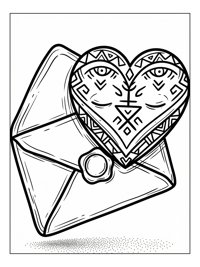 Tribal Heart Overlapping Envelope