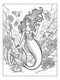 Mermaid Queen Waving Deep Sea Trench