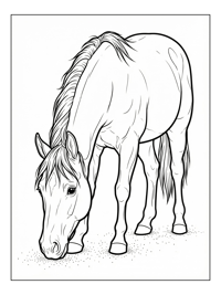 Quarter Horse Grazing In Paddock