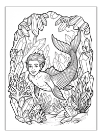 Merboy Swimming Crystal Grotto Underwater