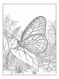 Paper Kite Butterfly Resting On Leaf