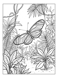 Zebra Longwing Butterfly Fluttering Jungle