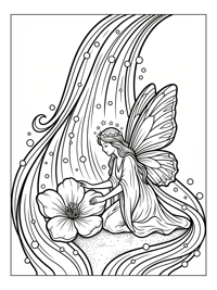Star Fairy Tending To A Flower