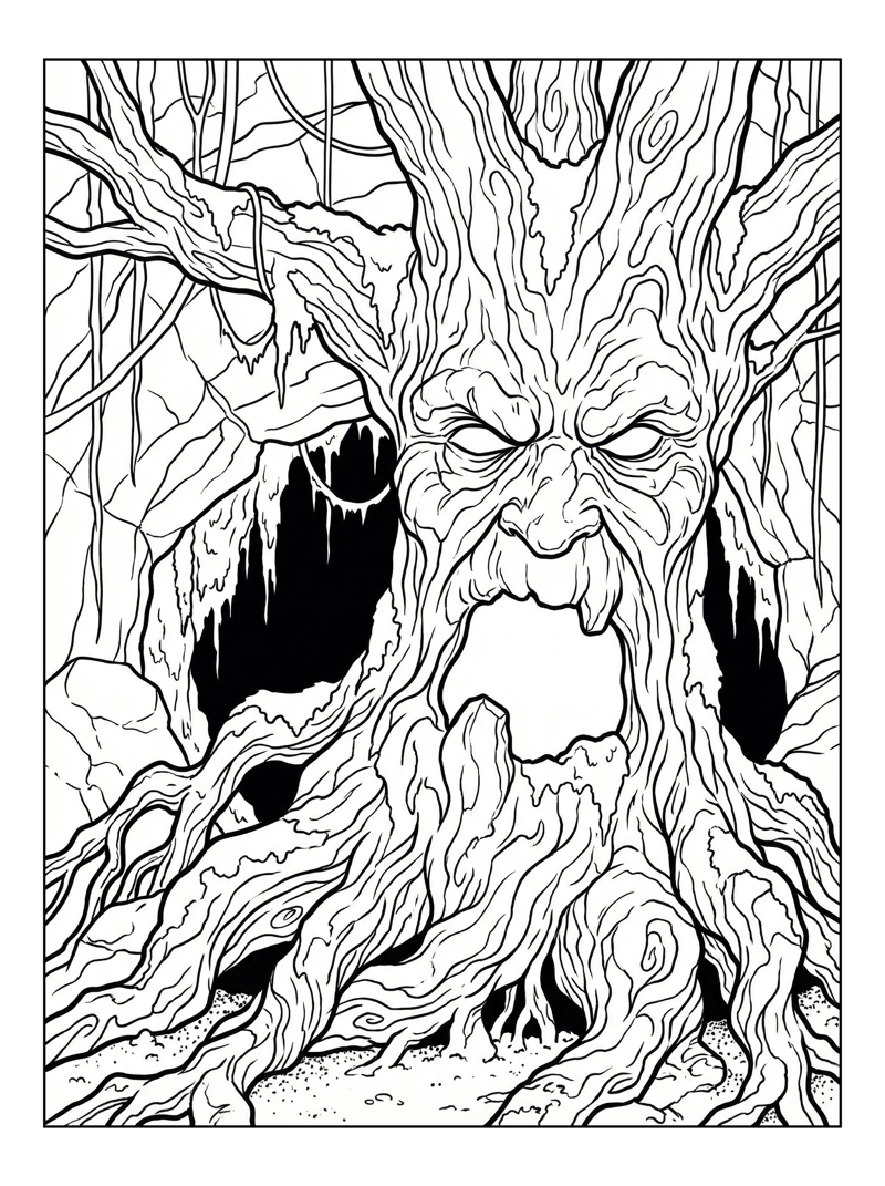 Ancient Sentinel Tree Blocking Cavern Path