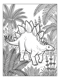Stegosaurus Wandering Fern Valley