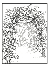 Living Vine Archway In Sunlit Glade
