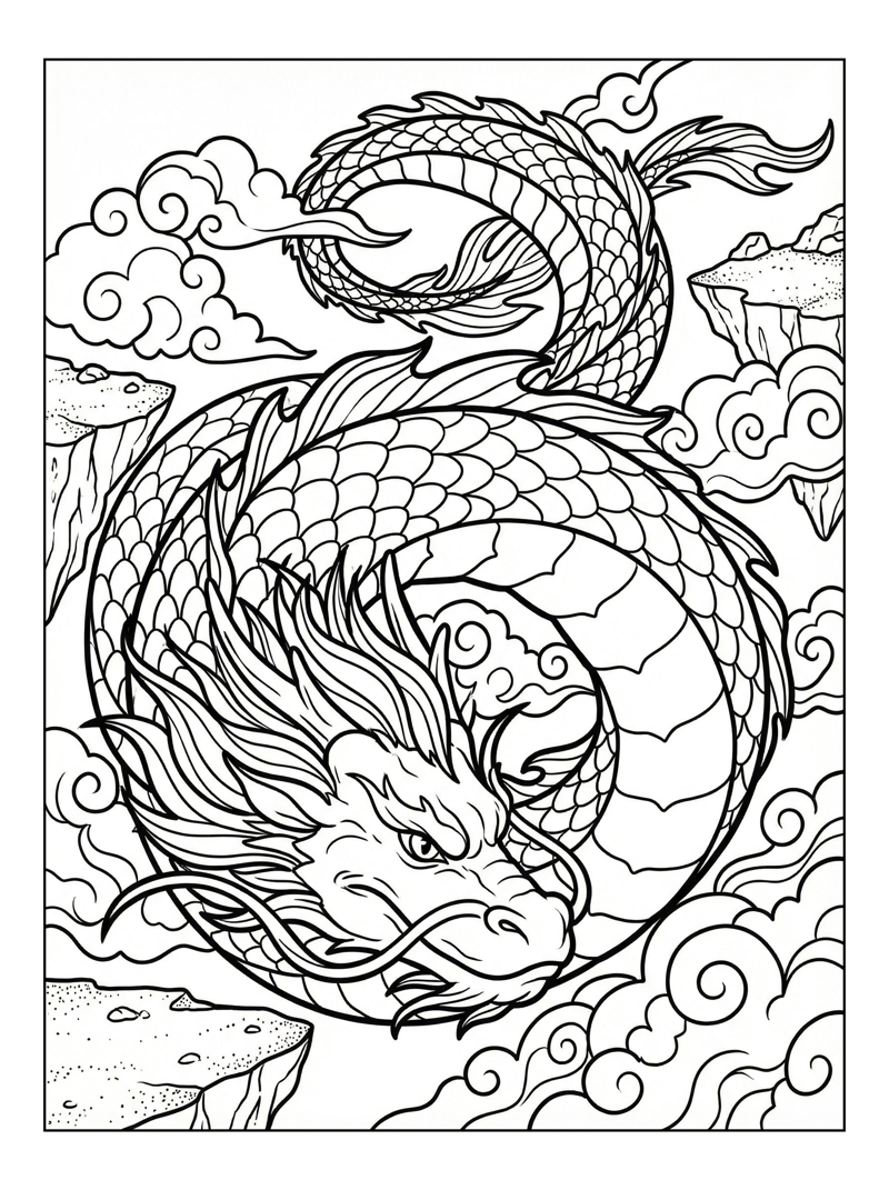 Sea Dragon Looking In Cloud Kingdom