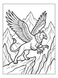 Alpha Griffin Flying Mountain Peaks