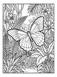 Ulysses Butterfly Migrating Rainforest Scene