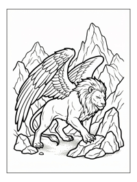 Elder Griffin Stalking In Mountains