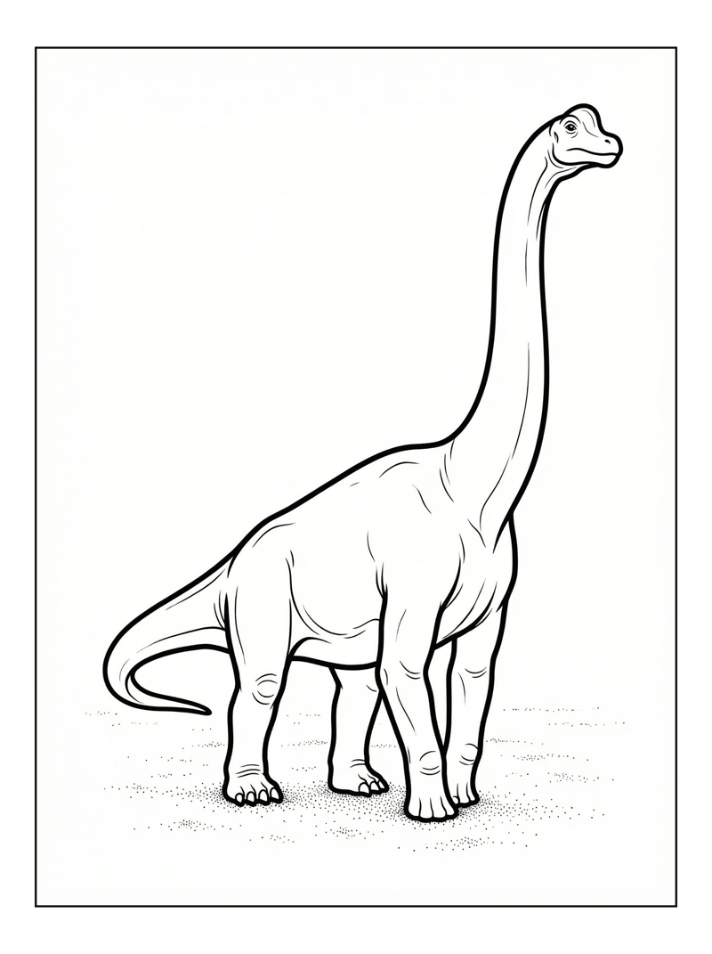 Brachiosaurus Dinosaur Standing Tall