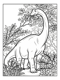 Brachiosaurus Browsing In Tree Canopy