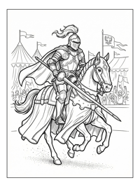 Paladin On Horseback Charging Tournament