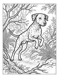 Dalmatian Jumping Woodland Trail
