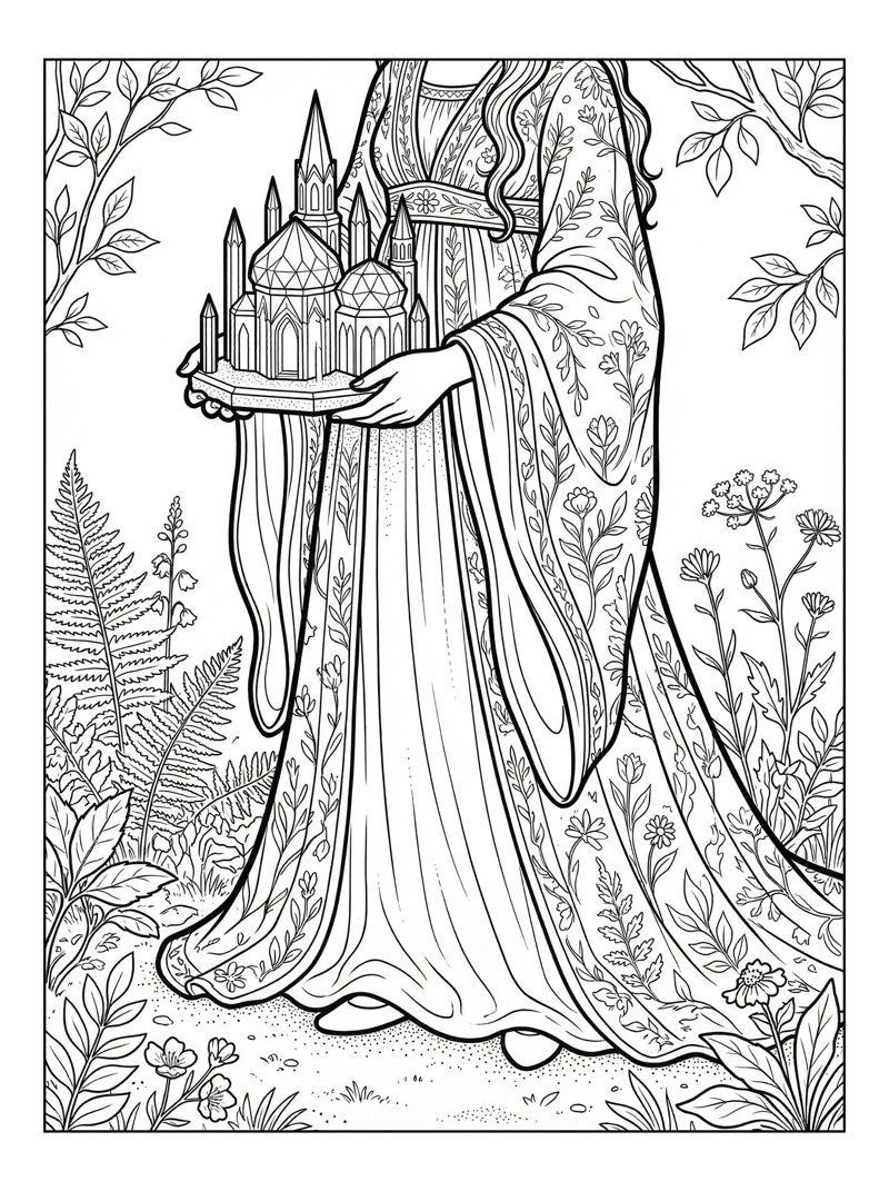 Woodland Princess Holding Crystal Palace